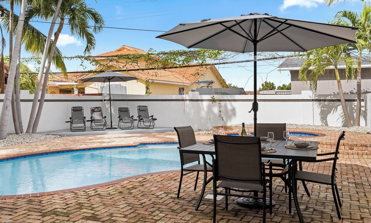 Olympia Heights House | Private Pool & BBQ, Island Kitchen, & Fully Renovated Home in Miami & Near MIA