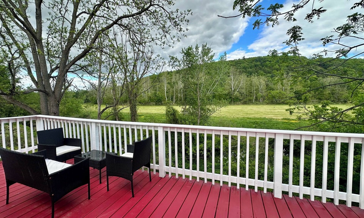 Apalachin House | Rustic Barn Apartment with Mountain and Farm Views, 2-bedroom, 1-bath apartment