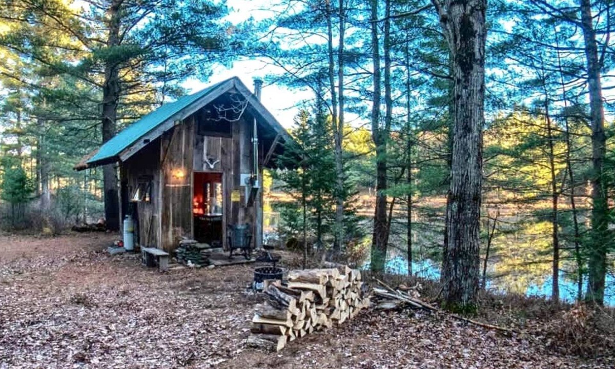 Glenfield Cabin | Secluded and Off-Grid, Pet Friendly Cabin on Private Pond in Glenfield, New York