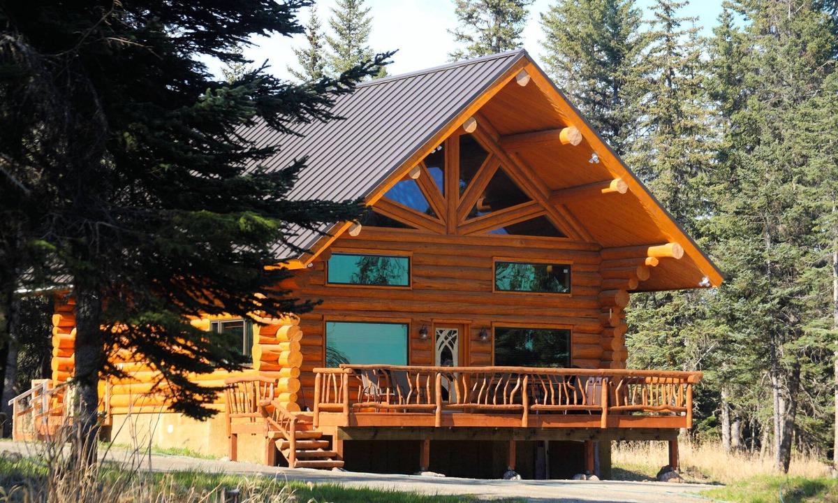 Anchor Point House | Unique Alaskan log home in trees & wild flowers on 14-acre private homestead.