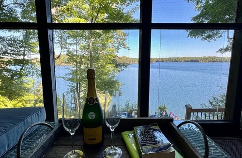 Frontenac Cottage | 3 BR Lakefront Beach Retreat; Hot Tub, Fire Pits! Pet-friendly!