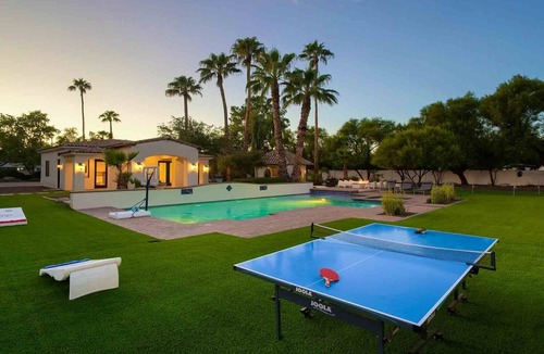 Country Club Acres House | 8BR Paradise Valley Estate - Heated Pool, Spa & Sports