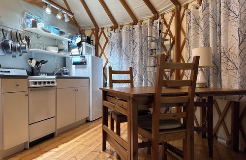 Meredith House | A Zenful Yurt Glamping Getaway Near Oneonta & Cooperstown in Upstate NY.