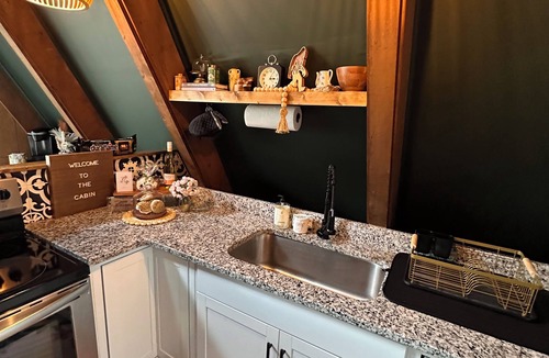 West Union Cabin | Black A-Frame Secluded Cabin in the Woods Close to Hiking Trails & Serpent Mound
