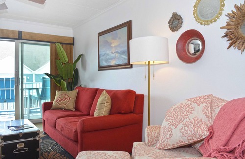 Midtown Ocean City Condo | Come and stay at this modern, one bedroom condo with an outdoor pool locate in midtown and just a few steps away from the beach!