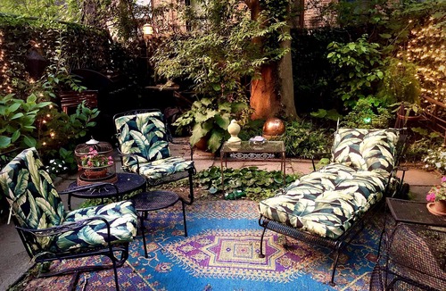 Upper Manhattan Apartment | Elegant Uptown Historic District Library/Garden Suite.