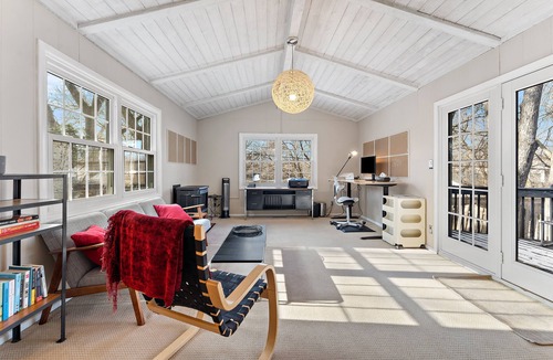 St. Louis Park House | Family-friendly 4B home w/office, fenced-in yard, & gas fireplace