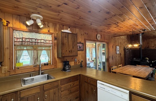 Milford House | Knotty Pine - Private cabin nestled in the woods, fire pit, near CDP/ASV