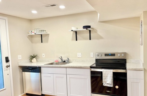 West Valley City House | No Frills 2-bedroom Stay in Suburban West Valley City w WiFi, AC, Private Entry