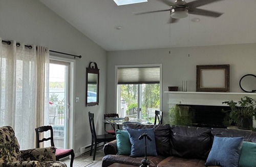 Livonia Cabin | Please, enjoy this inviting & soothing restored horse barn, “A Touch of Gray”.