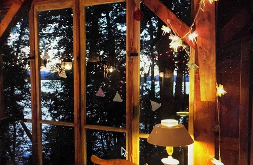 Charlotte Cabin | Rustic, charming cabin on Thompson's Point with stunning views of Lake Champlain