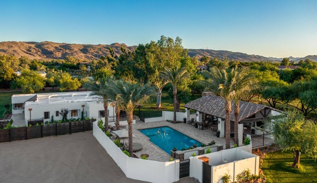 3- Acre Privately Gated Ranch Heated Pool, Outdoor Living