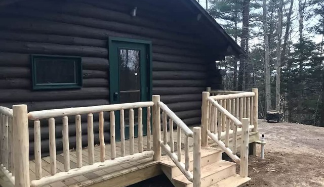 Authentic Log Cabin Rental for a Family Camping Getaway near Chase Lake, New York