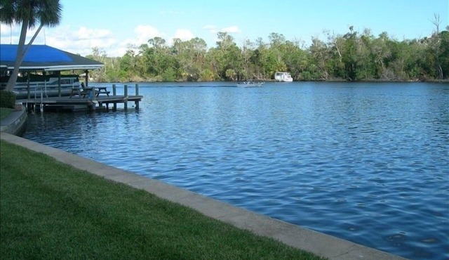 Condo on Homosassa River with Covered Boat Slip.