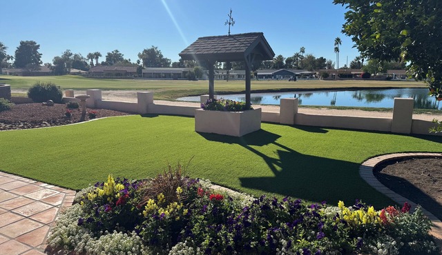 Desert Oasis backing Golden Hills Golf Course.