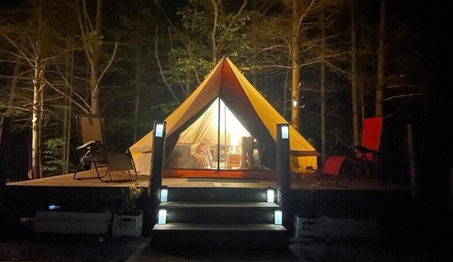 Glamorous Camping on a Hilltop