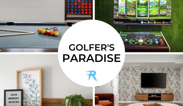 GOLFER'S PARADISE: SPA + GOLDEN TEE GAME + MORE