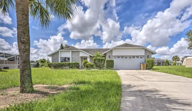 Just 5 minutes from Disney World with The heated pool ,spa, and game room
