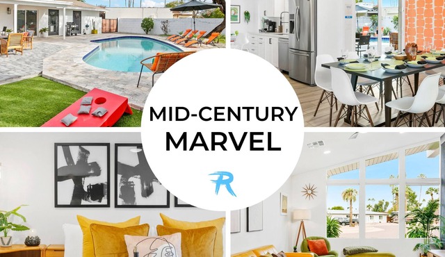 MID-CENTURY MARVEL: HEATED POOL + HAMMOCK + MORE