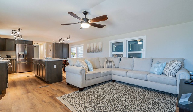 Newly updated home on spacious lot located outside of the city