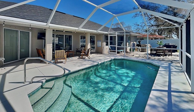 Pet-Friendly Home with Private Pool, Fenced Yard + Near the Beach!