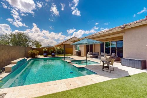 Pool, Hot Tub & Game Room! Spacious Buckeye Home
