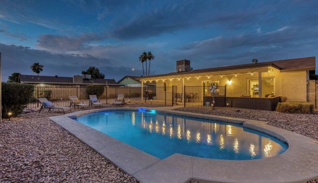 QUIET & PEACEFUL home! With heated swimming pool