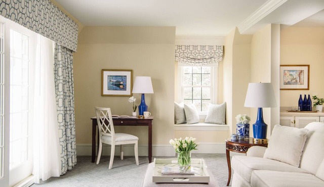 Rehoboth Beach Luxury Suite | Fireplace & Balcony