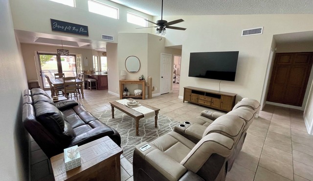 Relaxing & Spacious Mesa Getaway with pool and hot tub just steps away!