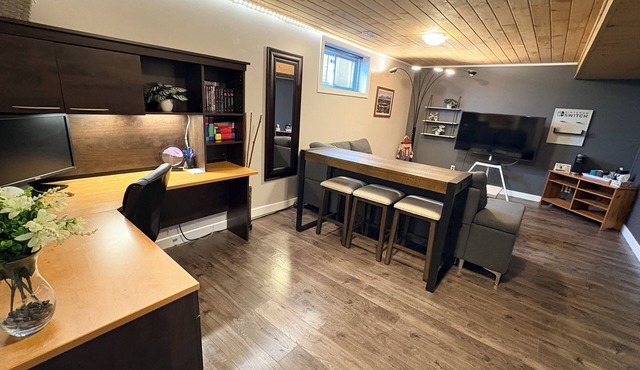 Spacious 1 bedroom basement suite with free parking near CFB, RMC & Downtown.