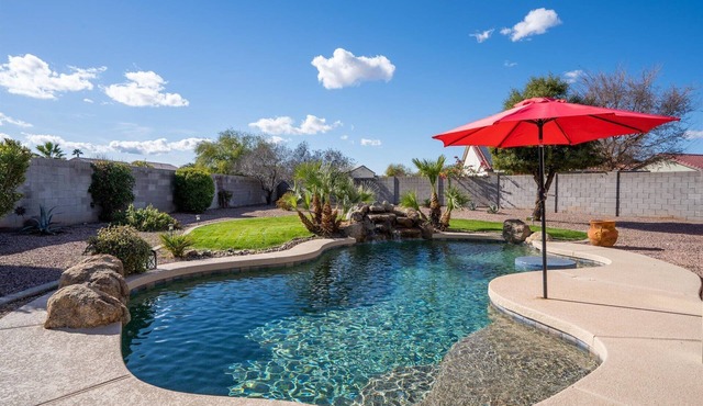 Sunny Oasis with Private Pool & Lush Backyard!