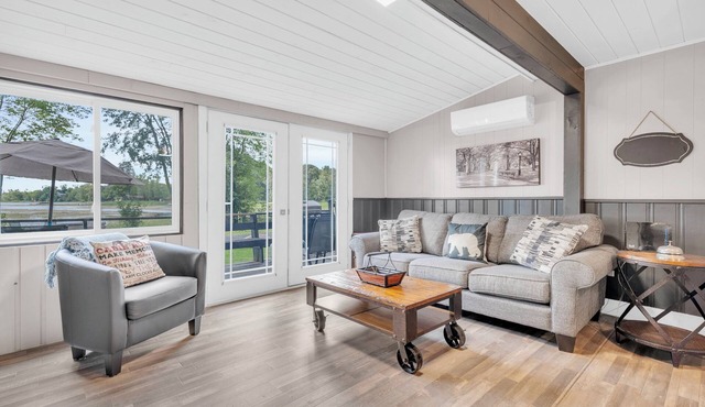 Two Lakefront Cottages with Firepits & Large Dock