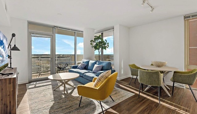Tysons 2BR | Private Balcony, Rooftop Pool & Gym