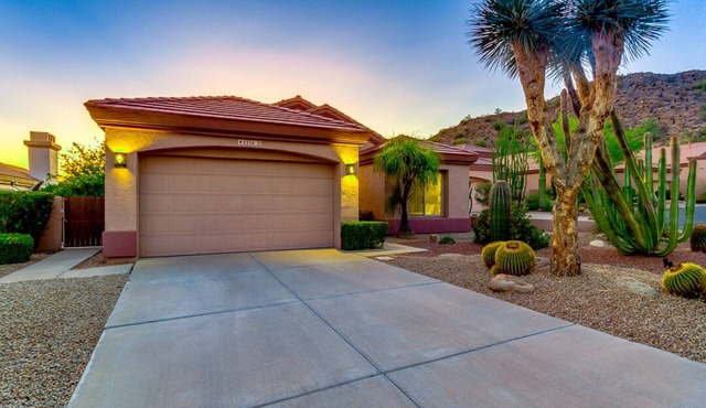 Upscale home with private heated pool and amazing patio
