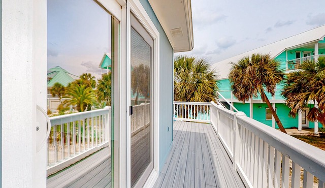 Water-view home with balcony & boat dock & tennis court access