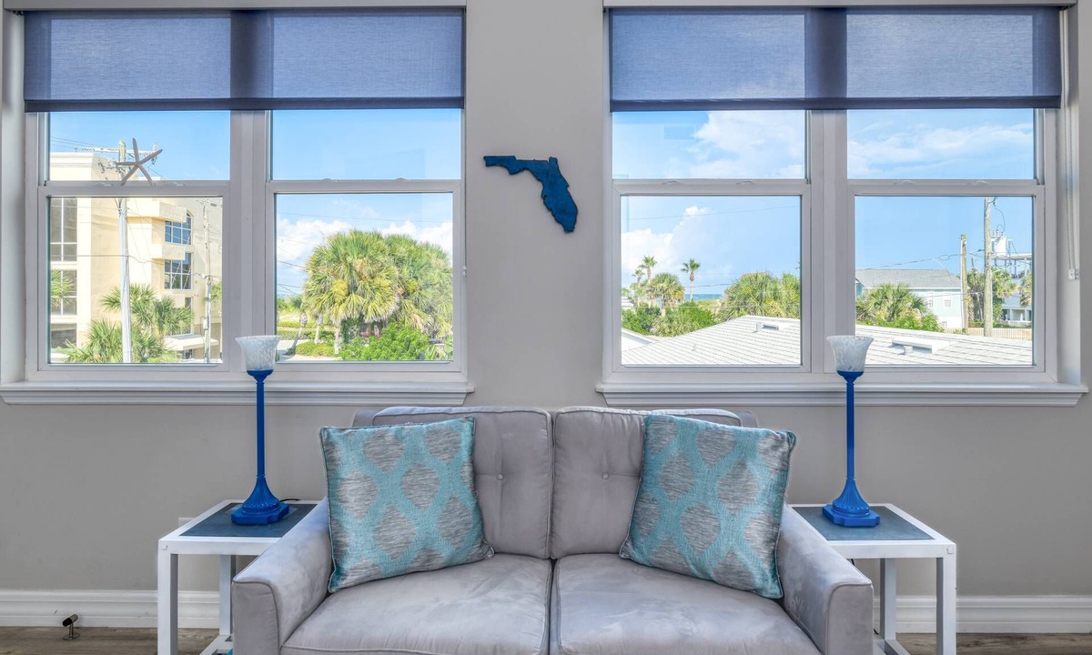St. Augustine Beach Apartment | Amazing Ocean Views, Steps to Beach, Walk to Restaurants, Shops, and Pier! $300 in Free Tickets!